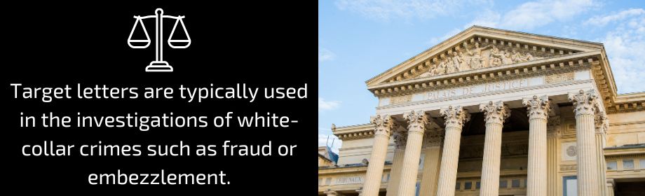 target letters for fraud and embezzlement